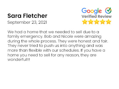 Google Verified Review from Sara Fletcher